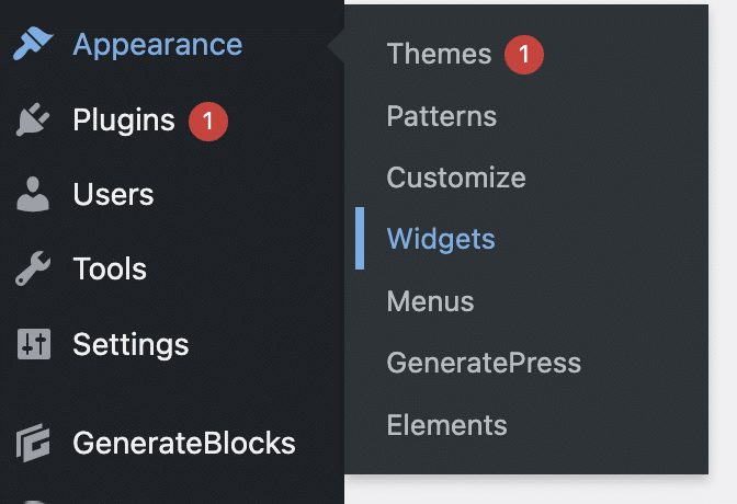 adding navigation menu in WordPress